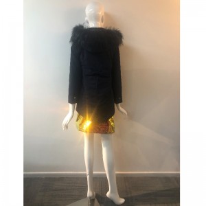 COAT HADED 'LADIES IN BLACK RLWPC0064