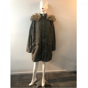LADIES 'DARK-GRAY PADDED COAT RLWPC0071