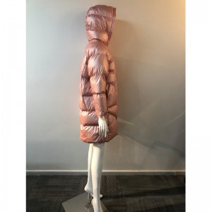 COAT PUFFER LONGLINE CỦA LADIES TRONG HỒNG RLWPC0081