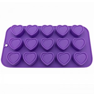 Sweet Love Silicone Heart Shape Khuôn sô cô la