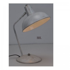 Đèn bàn với chức năng điều chỉnh bóng kim loại và vàng trắng chải