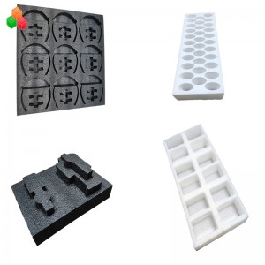 chất lượng cao tùy chỉnh khuôn chết cắt gói epe bên trong bọt chống sốc đầy màu sắc chèn epe bọt cho vật liệu đóng gói chai rượu