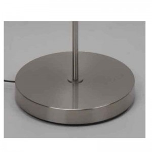 Đèn sàn hiện đại với bóng vải, màu đen bên trong vàng