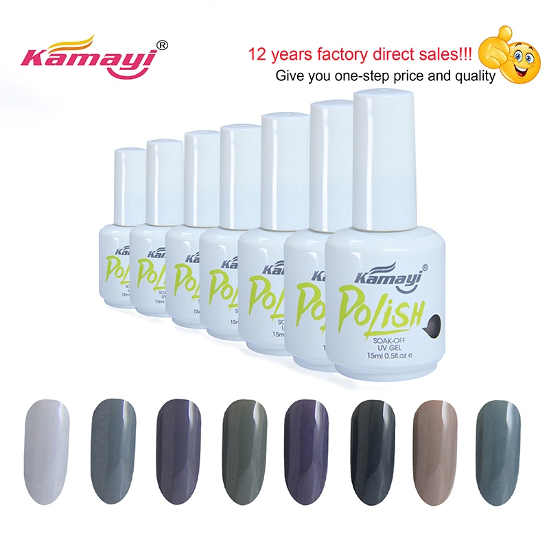 Kamayi Custom Nhãn hiệu riêng Salon Nail 60 màu Acrylic Gel Nail Ba Lan Ngâm bán Uv Gel vĩnh viễn Ba Lan cho bán buôn