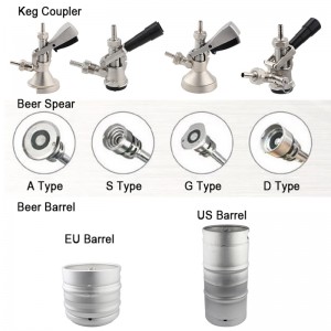 Loại A keg coupler cho homebrew