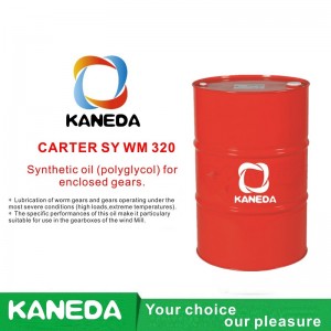 KANEDA BOXER SY WM 320 Dầu tổng hợp (polyglycol) cho các bánh răng kèm theo.