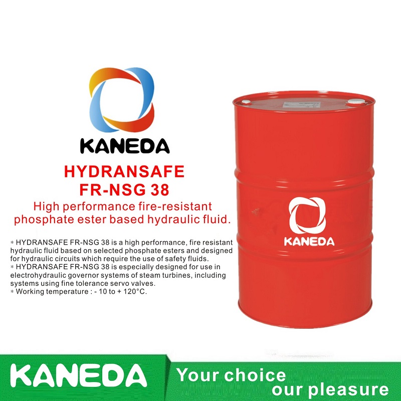 KANEDA HYDRANSAFE FR-NSG 38 Chất lỏng thủy lực dựa trên este phốt phát chống cháy hiệu suất cao.