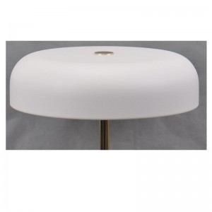 Đèn bàn LED với cơ sở đá cẩm thạch và bóng kim loại