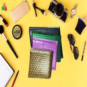 OEM tùy chỉnh đệm túi nhựa gửi in nhôm bong bóng khí mailer túi an toàn chống sốc bao bì bong bóng phong bì