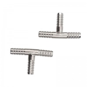 Brass vòi Barb Tee 3 chiều kết nối vòi bia