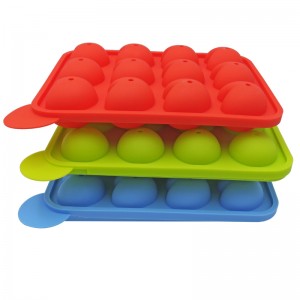 Khuôn silicon 3D Khuôn bánh sô cô la 12 Khuôn Silicone Lollipop