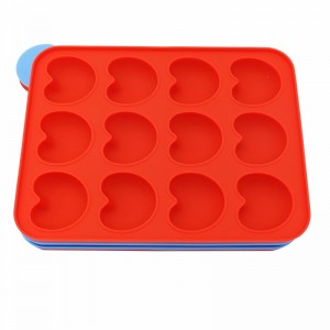 Khuôn silicon 3D Khuôn bánh sô cô la 12 Khuôn Silicone Lollipop