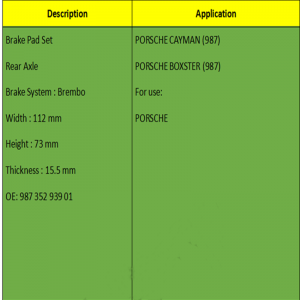 Má phanh (OE:987 352 939 1i)