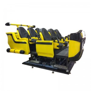 Thiết bị công viên chủ đề mới 6 nền tảng chuyển động giả lập dof 9d vr tàu vũ trụ 6 Ghế 9vr cho gia đình