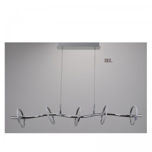 LED pendant lamp with aluminum profile round ring