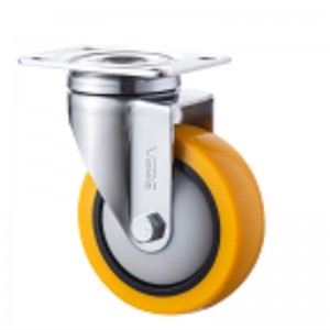 Vật chứa mạ đĩa trung bình với bánh xe Orange TPE