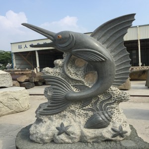 Khủng long cá mập khủng long quy mô lớn Điêu khắc và điêu khắc thủ công tinh khiết