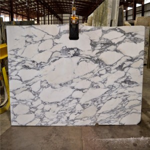 Tấm đá cẩm thạch trắng Bianco arabescato