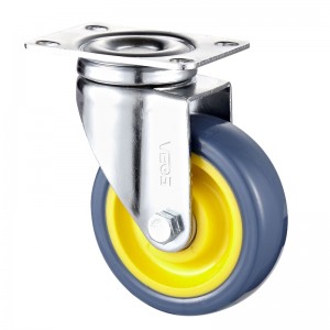 Medium Duty - Vỏ mạ Chrome với bánh xe TPE màu cam 1