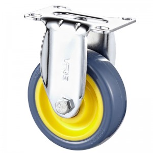 Medium Duty - Vỏ mạ Chrome với bánh xe TPE màu cam 1