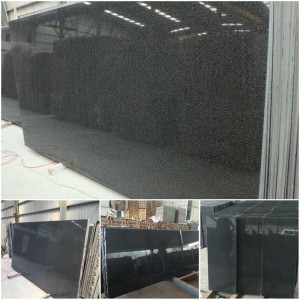 G654 impala padang tấm đá granit đen