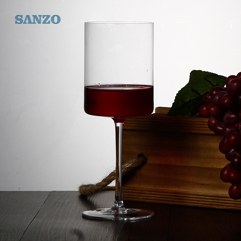 SANZO Black Root Wine Glass Handmade Chì pha lê miễn phí Kính pha lê dày
