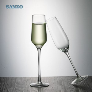 SANZO Bohemia Crystal Tùy chỉnh Handmade Rõ ràng Bán buôn Ly Champagne Bán buôn nóng Bán ly Champagne giá rẻ