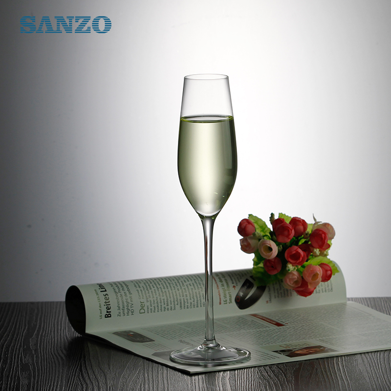 SANZO Blue Root Champagne Flute Tùy chỉnh Handmade Champagne Cốc nhỏ Khuyến mại Bán nóng Sáo Champagne giá rẻ