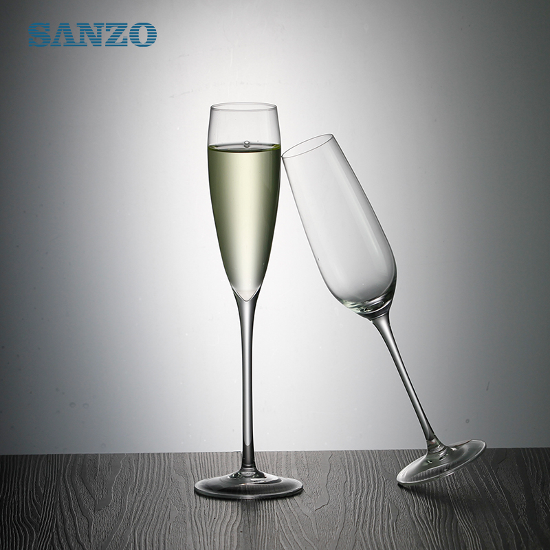 SANZO Blown Glass Champagne Sáo tùy chỉnh Làm bằng tay Champagne Glass Nhựa Champagne