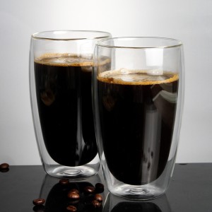 Alibaba hot salwh Wholesale chất lượng cao giá rẻ nhất chịu nhiệt cốc sữa cốc đôi tường cà phê có tay cầm 200ml