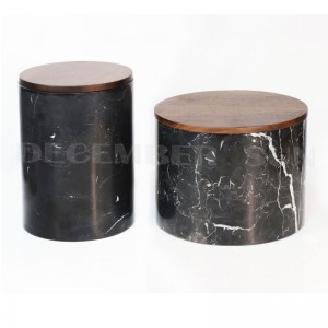 Bộ hộp đá cẩm thạch đen