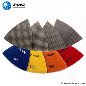 Tấm lót kim cương mạ điện tam giác ZL-123ET cho sàn bê tông