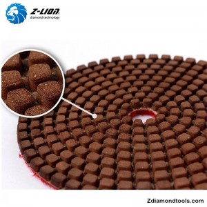 Miếng nhựa kim cương ZL-123F với đồng điền đá