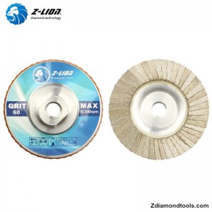 Đĩa mài kim cương 5 inch bằng nhôm ZL-WMCY02 bằng chỉ