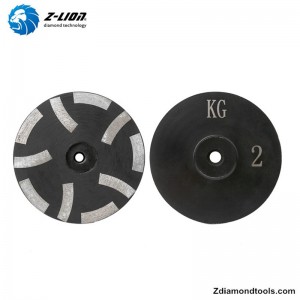 ZL-30 4 inch Nhựa dẻo đầy kim cương Cup Wheel với chủ đề