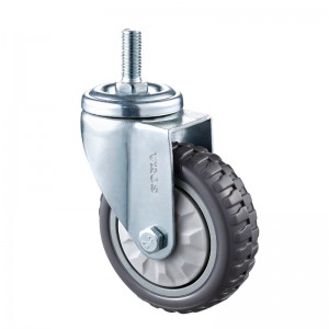 Medium Duty - Vỏ mạ Chrome với bánh xe Diamand TPE màu xám