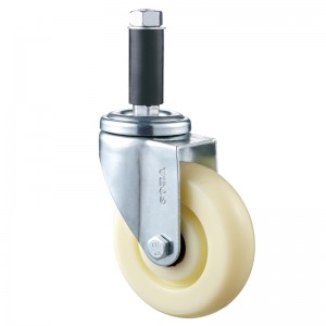 Medium Duty - Vỏ mạ Chrome với bánh xe TPE màu trắng