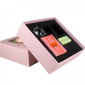 Elegance Tote Box Hiển thị trọn bộ Thực phẩm Trà Quà tặng với Hộp quà tặng Tay