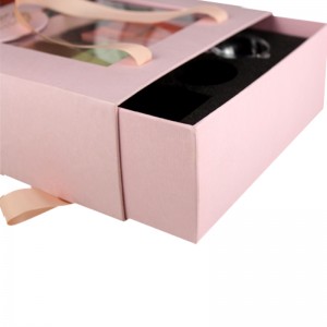 Elegance Tote Box Hiển thị trọn bộ Thực phẩm Trà Quà tặng với Hộp quà tặng Tay