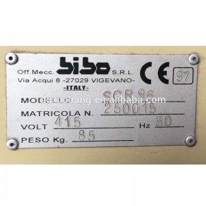 đai da máy bibo SCR-96 dỡ