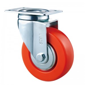 Medium Duty - Vỏ mạ Chrome với bánh xe TPE màu đỏ