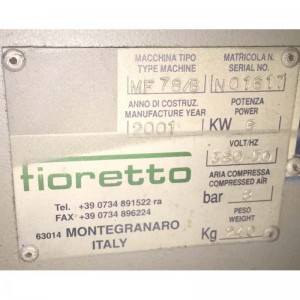 giày làm giày Fioretto chân máy ủi