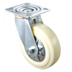 Heavy Duty - Vỏ mạ Chrome với bánh xe TPE trắng2