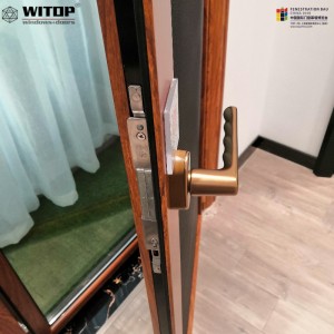 cửa sổ kính màu phân cực kính với thiết kế cửa sổ nướng sắt