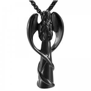 Mặt dây hỏa táng mặt dây chuyền thiên thần vòng cổ urn mặt dây chuyền bạc sterling sterling