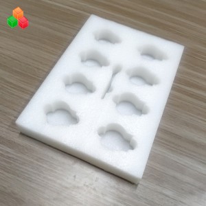 tùy chỉnh khuôn chết cắt gói epe bên trong bọt chống sốc đầy màu sắc chèn bọt cho vật liệu đóng gói chai rượu