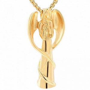 Mặt dây hỏa táng mặt dây chuyền thiên thần vòng cổ urn mặt dây chuyền bạc sterling sterling