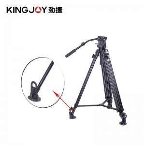 Chân máy quay video chuyên nghiệp Kingjoy, Hệ thống chân máy hạng nặng VT-3500 với Đầu chất lỏng toàn cảnh 360 độ VT-3530