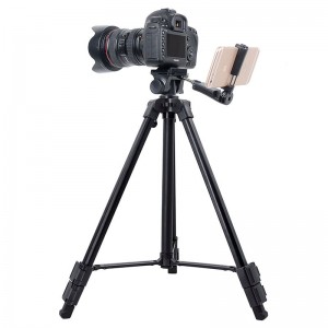 Chân đế máy ảnh DSLR nhôm di động Kingjoy VT-930 với đầu Pan Tilt, Kẹp điện thoại, Túi đựng