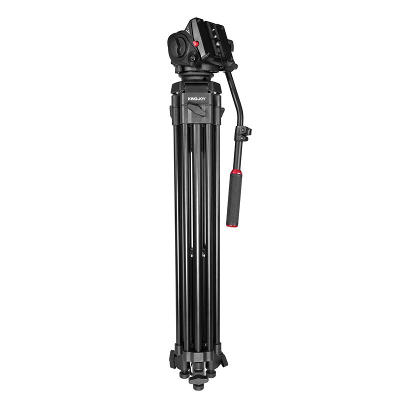 KINGJOY 3 phần chân máy video chuyên nghiệp hạng nặng VT-2100L với đầu giảm xóc chất lỏng VT-3530 cho máy quay